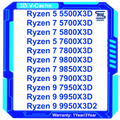 R5 5500X3D 7600X3D R7 5800X3D 5700X3D 7800X3D 7900X3D 7950X3D 9800X3D 9850X3D 9950X3D 9900X3D 3D Desktop Processor With 3D Technology CPU
