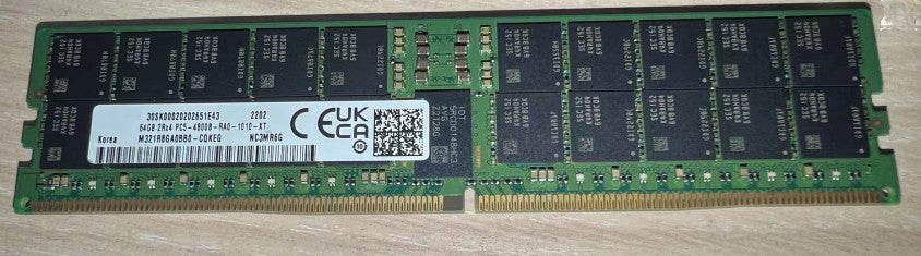 SK Sam Micro ECC RDIMM REG DDR5 Server Workstation Memory Ram 128GB 128G 2S2RX4 2RX4 PC5-4800B PC5-5600B PC5-6400B 4800MHz 5600Mhz 6400HMz