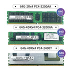 SK Sam Micro ECC DDR4 Server Workstation Memory Ram 64GB 2RX4 2S2RX4 4DRX4 2133MHz 2400Mhz 2666HMz 2933MHz 3200MHz 2133P 2400T 2666V 2933Y 3200AA