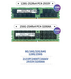 SK Sam Micro DDR4 ECC Server Workstation Memory Ram 16GB 32GB 64GB 128GB  2133MHz 2400Mhz 2666HMz 2933MHz 3200MHz 2133P 2400T 2666V 2933Y 3200AA