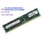 Krsamsung Micro SK Used Server Memory Ram 8GB 16GB 32GB 1333MHz 1866MHz 1600MHz 2133MHz DDR3 ECC RDIMM REG Server Workstation Memory Ram