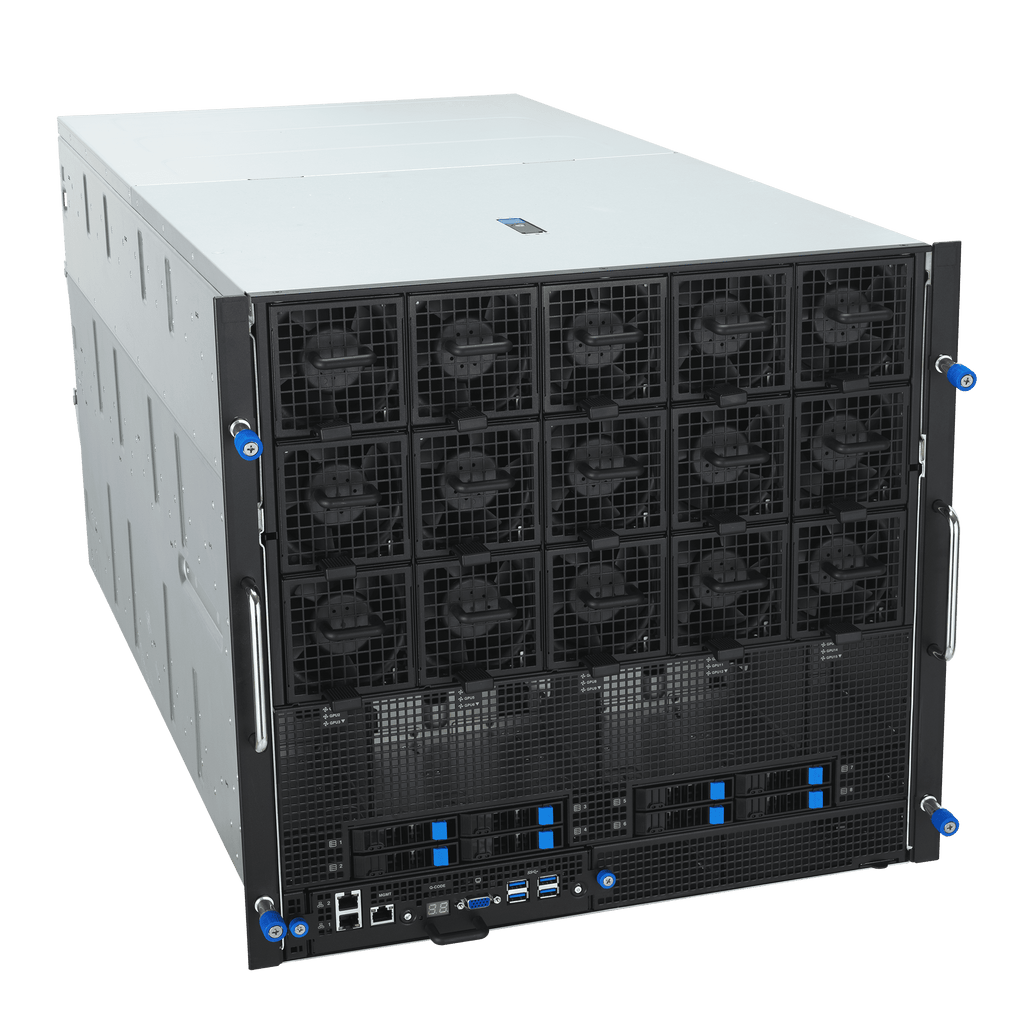 ASUS ESC NB8-E11 HGX B200 NVL8 180GB Air-Cooled (8) 10U NVIDIA® Blackwell HGX™ B200 eight-GPU server Intel Sapphire Rapids (2) Intel Emerald Rapids (2) ai GPU Server