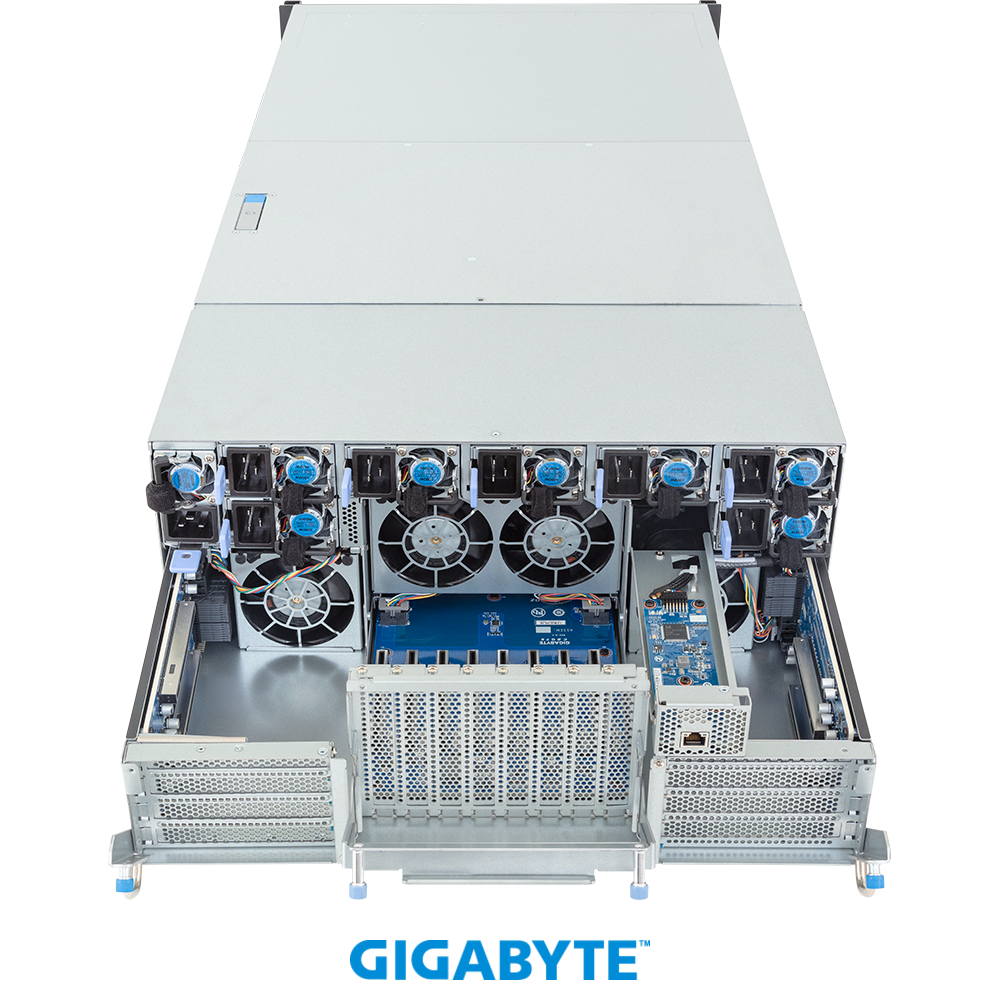 Gigabyte GPU ai Servers G4L3-SD1-LAX5 HGX B200 NVL8 180GB Partner-Cooled (8) Intel Emerald Rapids (2) ai GPU server