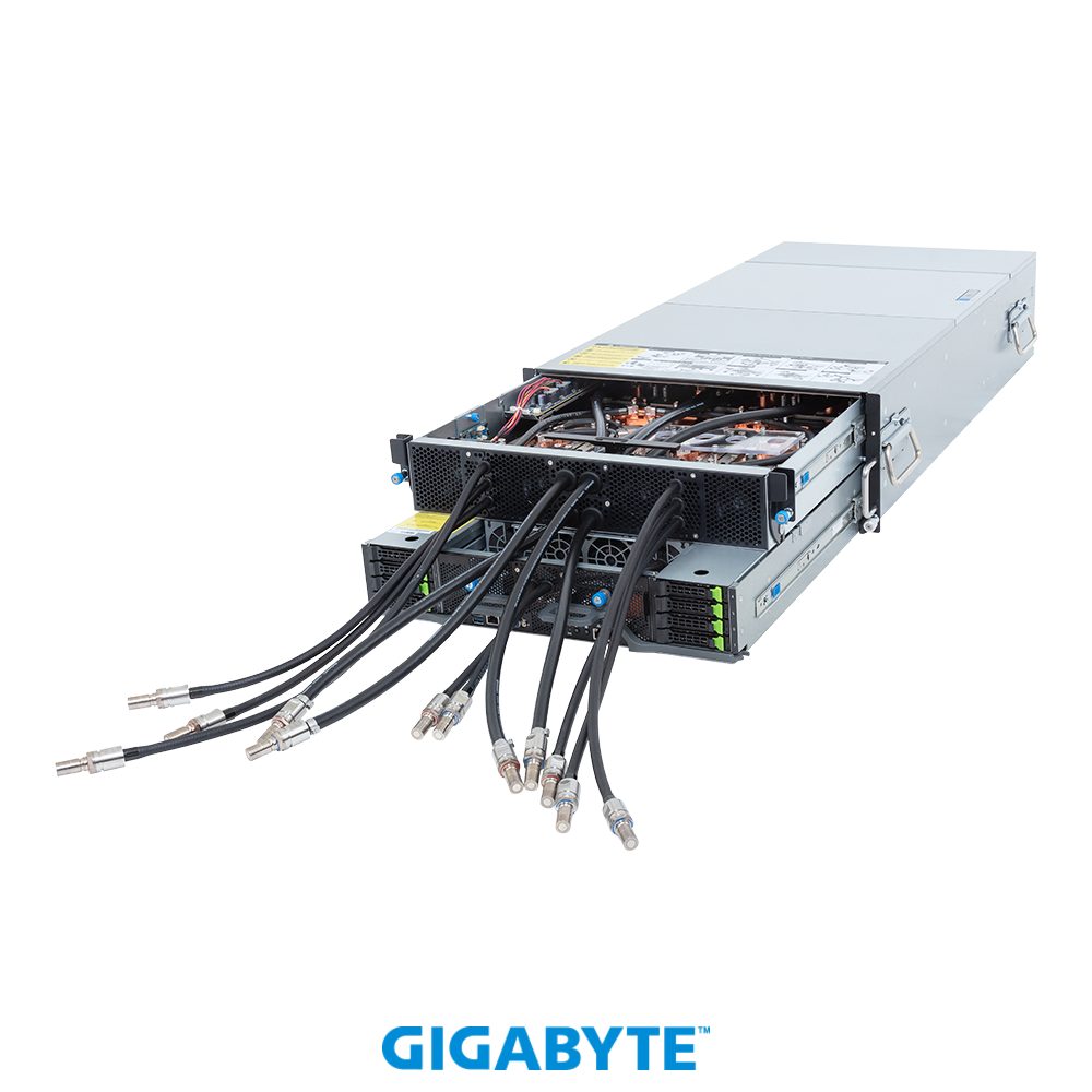 Gigabyte GPU ai Servers G4L3-ZD1-LAX5 HGX B200 NVL8 180GB Partner-Cooled (8) AMD Turin (2) ai GPU server