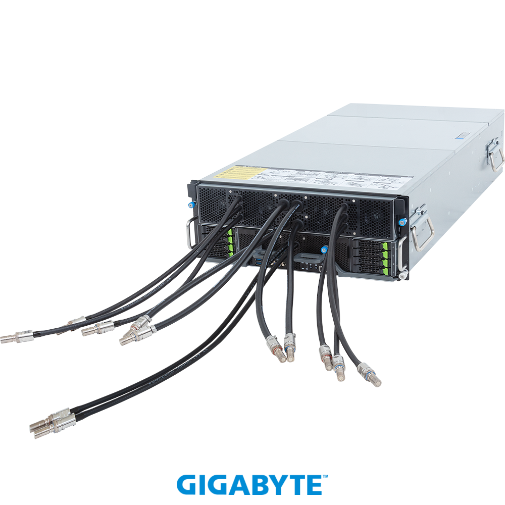 Gigabyte GPU ai Servers G4L4-AD1-LAX5 HGX B200 NVL8 180GB Partner-Cooled (8) Intel Granite Rapids AP (2) ai GPU server