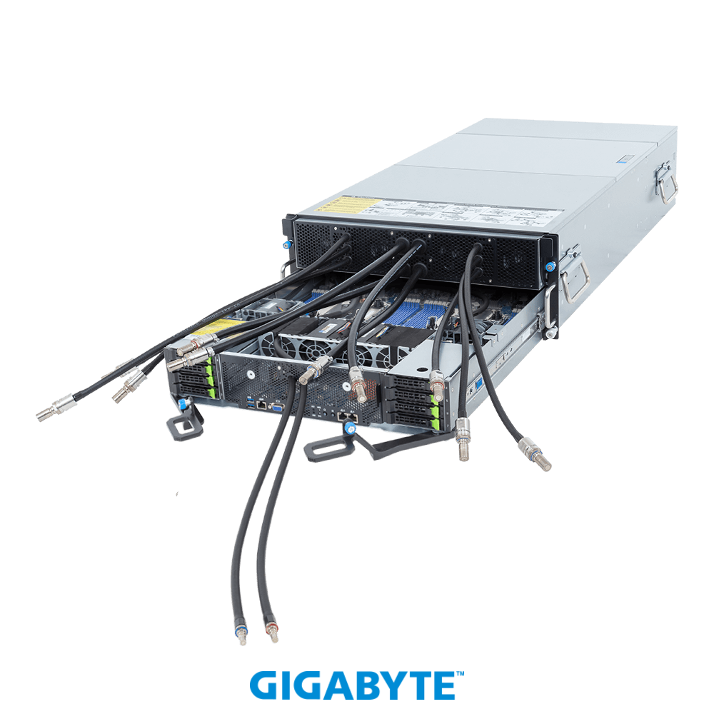 Gigabyte GPU ai Servers G4L4-AD1-LAX5 HGX B200 NVL8 180GB Partner-Cooled (8) Intel Granite Rapids AP (2) ai GPU server
