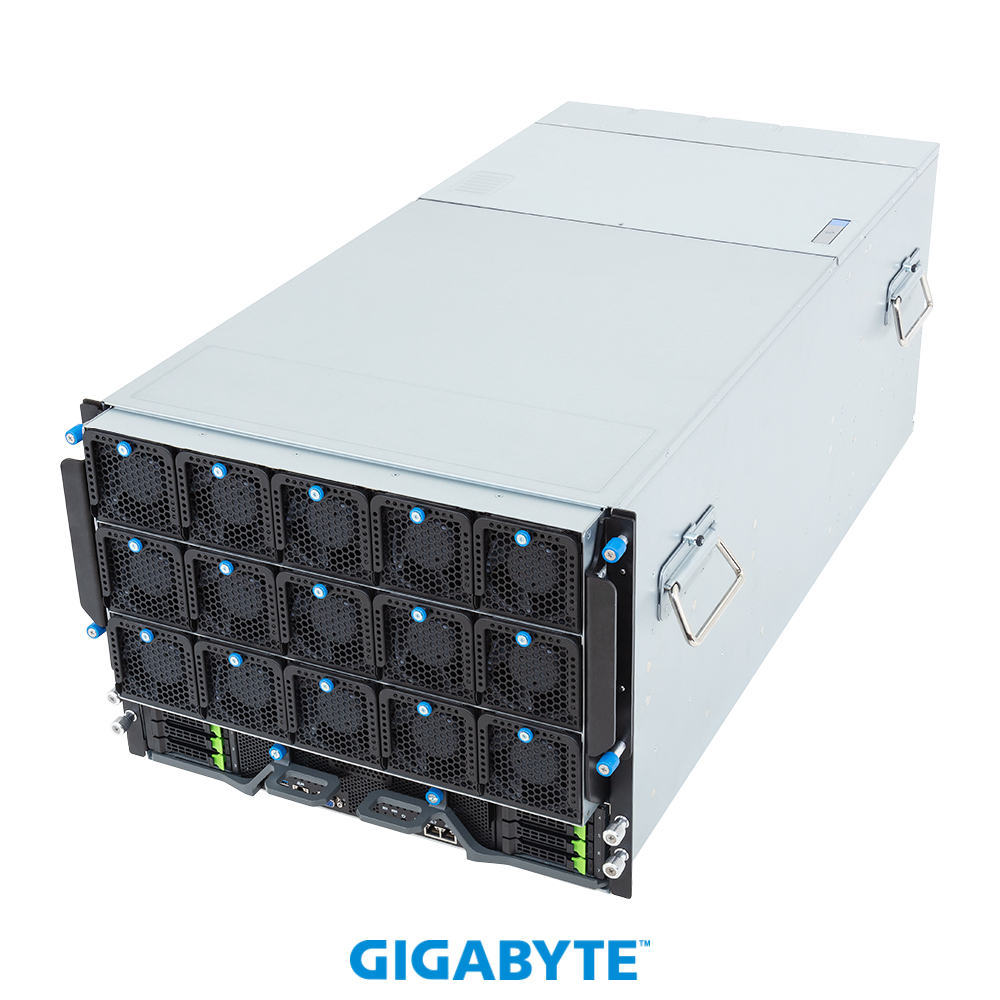 Gigabyte GPU ai Servers G893-SD1-AAX5 HGX B200 NVL8 180GB Air-Cooled (8) Intel Emerald Rapids (2) ai GPU server