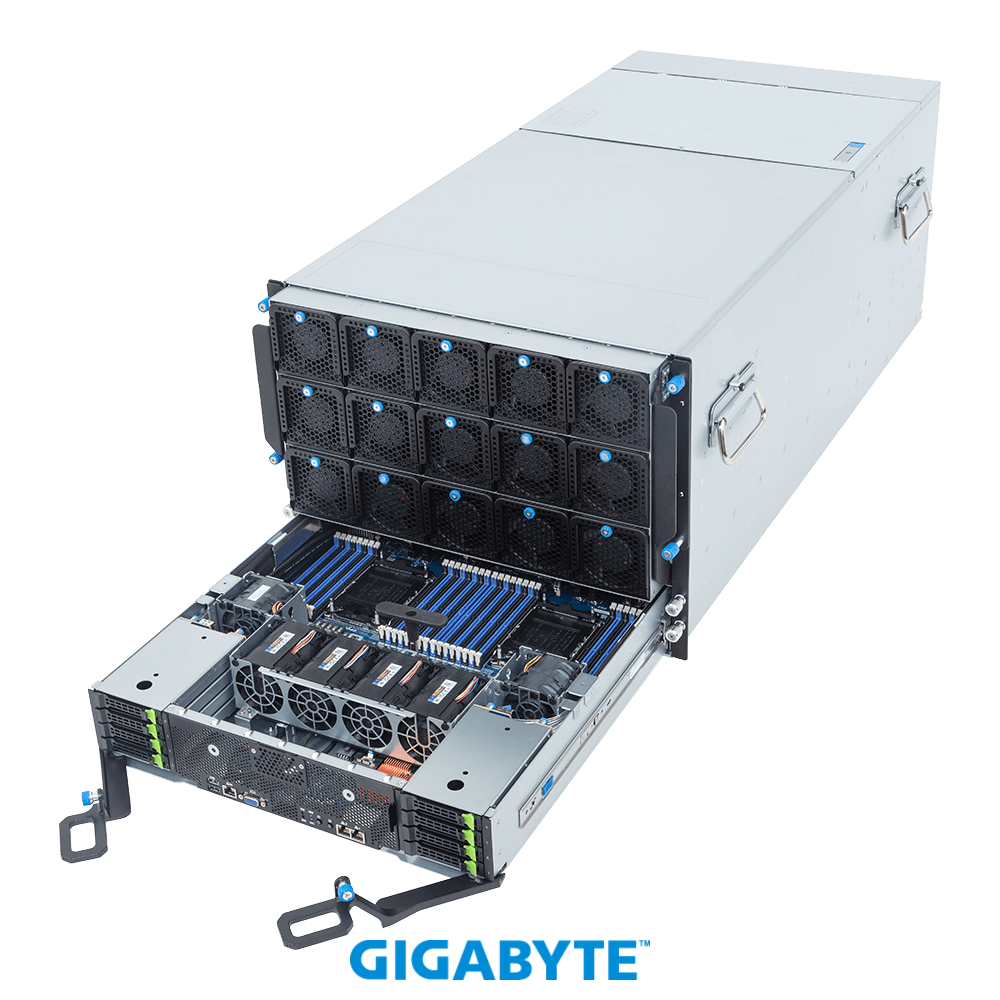 Gigabyte GPU ai Servers G894-SD3-AAX7 HGX B300 NVL8 270GB Air-Cooled (8) Intel Granite Rapids SP (2)