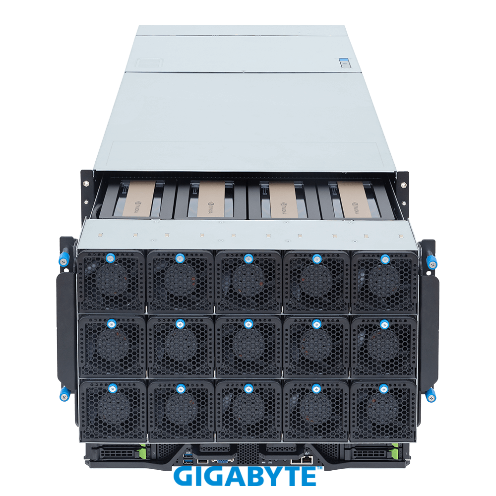 Gigabyte GPU ai Servers G894-ZD3-AAX7 HGX B300 NVL8 270GB Air-Cooled (8) AMD Turin (2)