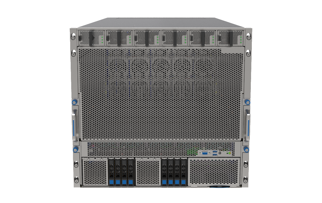 Inventec P9000G6 P9000G7 HGX B200 B300 NVL8 180GB Air-Cooled (8) Intel Granite Rapids (2) AI Graphics Card GPU Server