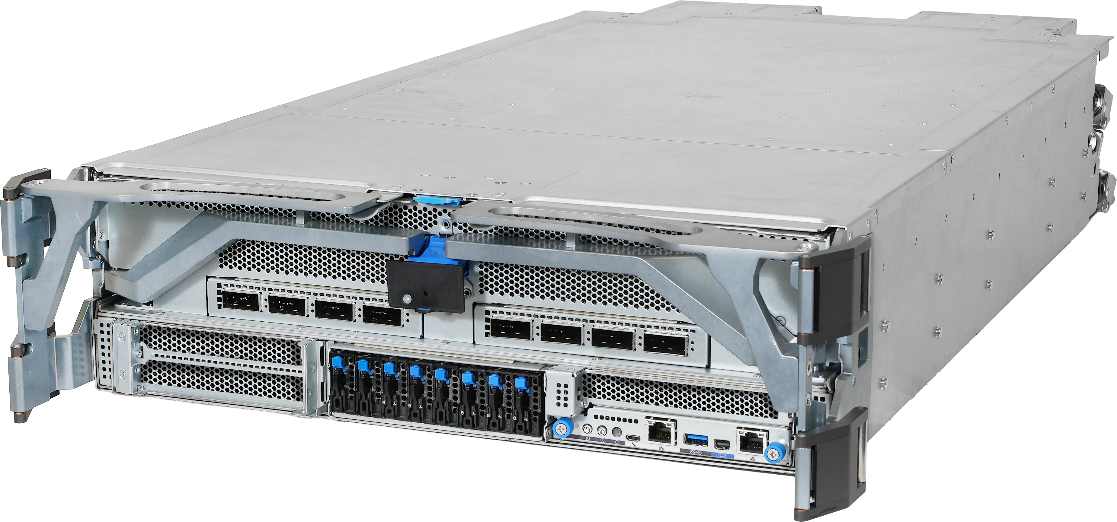Quanta QCT QuantaGrid D75L-3U/S8L HGX B300 NVL8 270GB Partner-Cooled (8) Intel Granite Rapids SP (2) AI Graphics Card GPU Server