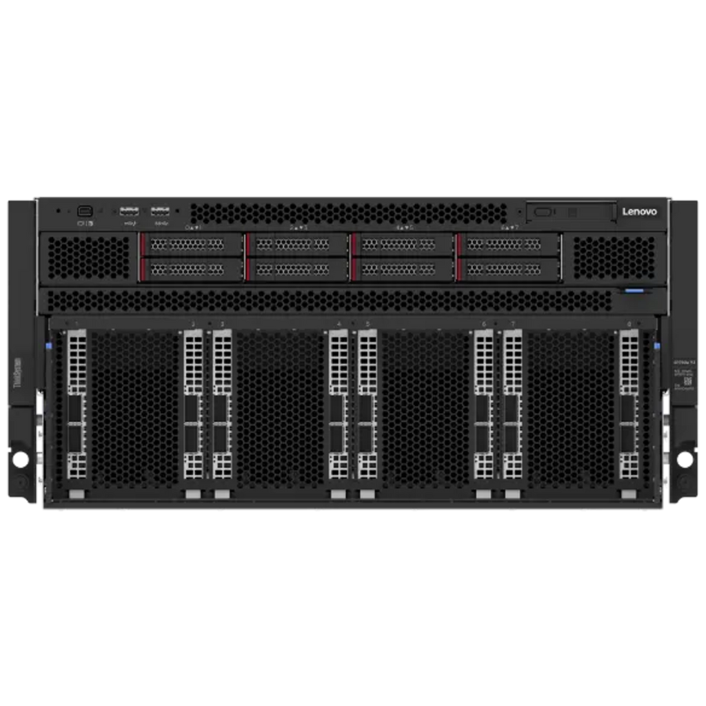 Lenovo ThinkSystem SR780a V3 HGX B200 NVL8 180GB Partner-Cooled (8) Intel Emerald Rapids (2) AI Graphics Card GPU Server